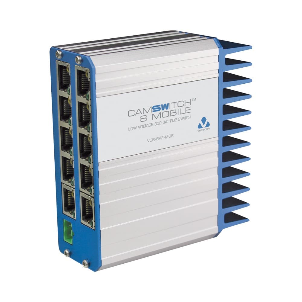 Veracity - VCS-8P2-MOB Camswitch 8 Mobile – Low-Voltage 8-Port Poe Network Switch For Mobile Applications