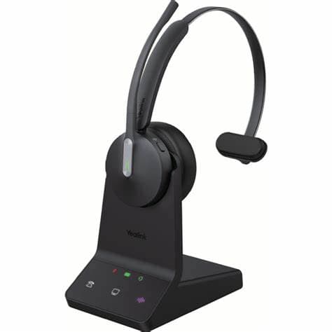Yealink WH64 Mono Hybrid Bluetooth and Dect Headset, Teams Certified, USB-C Connection