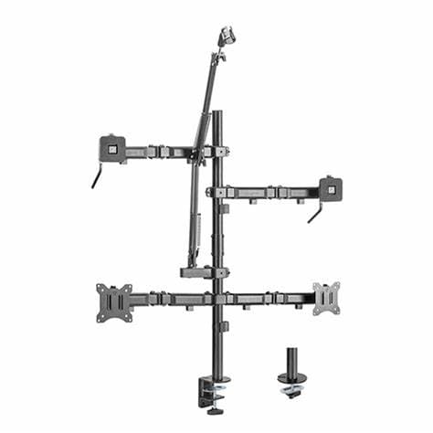 Lumi MDS10-2 - Dual-Monitor All-In-One Studio Setup Desktop Mount