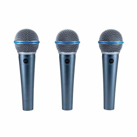 PowerWorks PW-385 - 3 Pack Dynamic Vocal Mic Kit