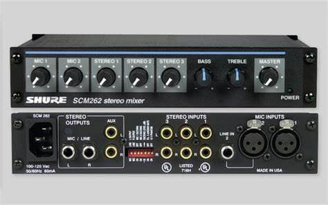 SHURE SCM262E Stereo Mixer