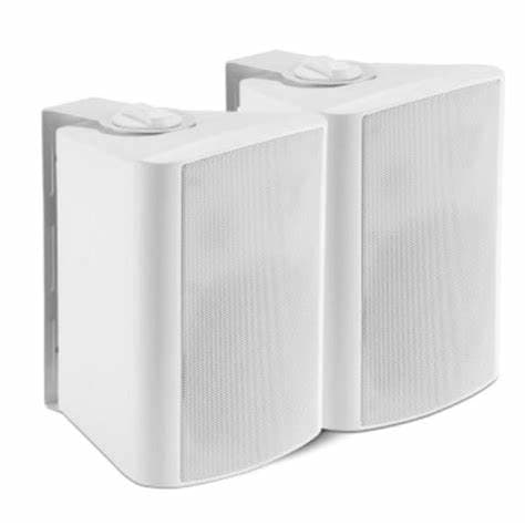 PowerWorks PW-SET6 White - 6inch Active and Passive Pair of Wall Mount Speakers