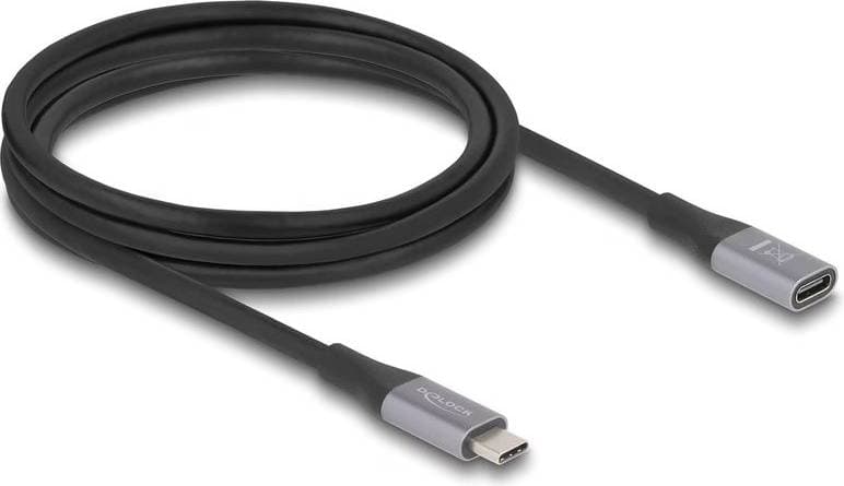 Alfatron ALF-USBC 2M - USB 4.0 Type-C to Type-C Cable for Audio Video Data Transfer