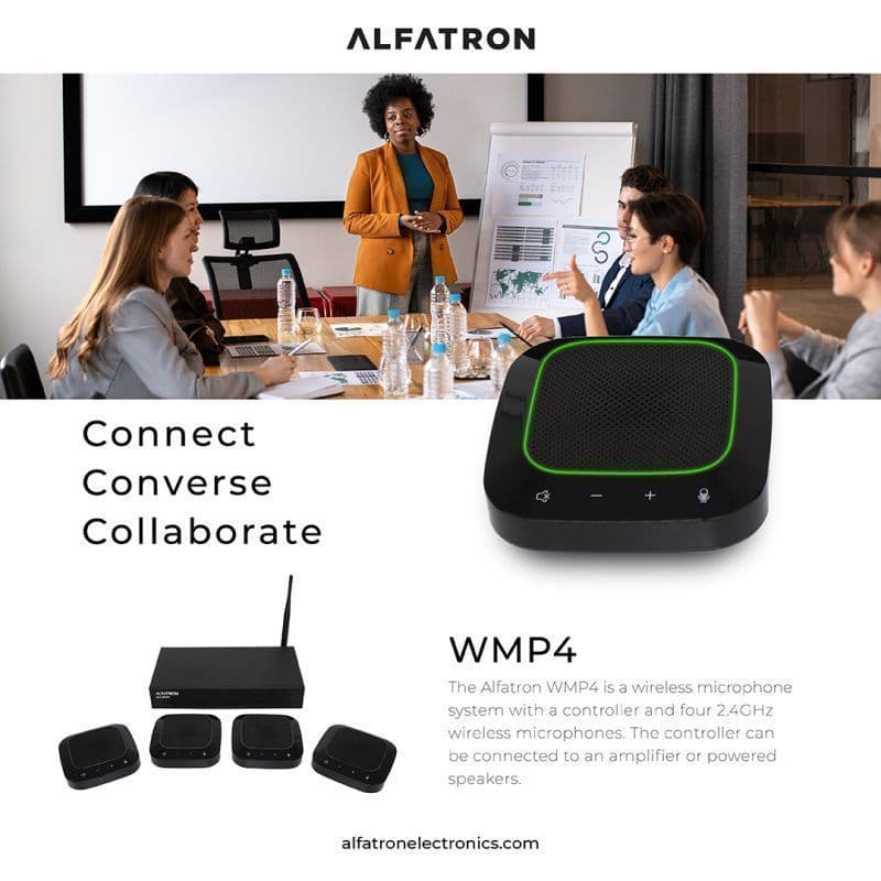 Alfatron ALF-WMP4 - Wireless Omnidirectional Microphone Conference System