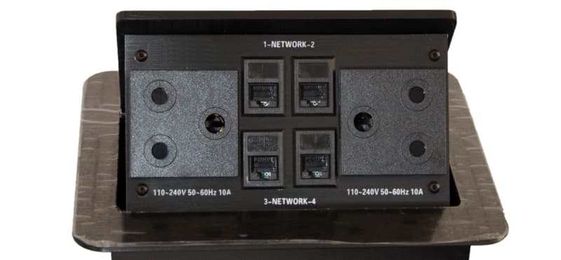 Alfatron ALF-TSM4 - Smart popup hidden table-top socket with hydraulic mechanism