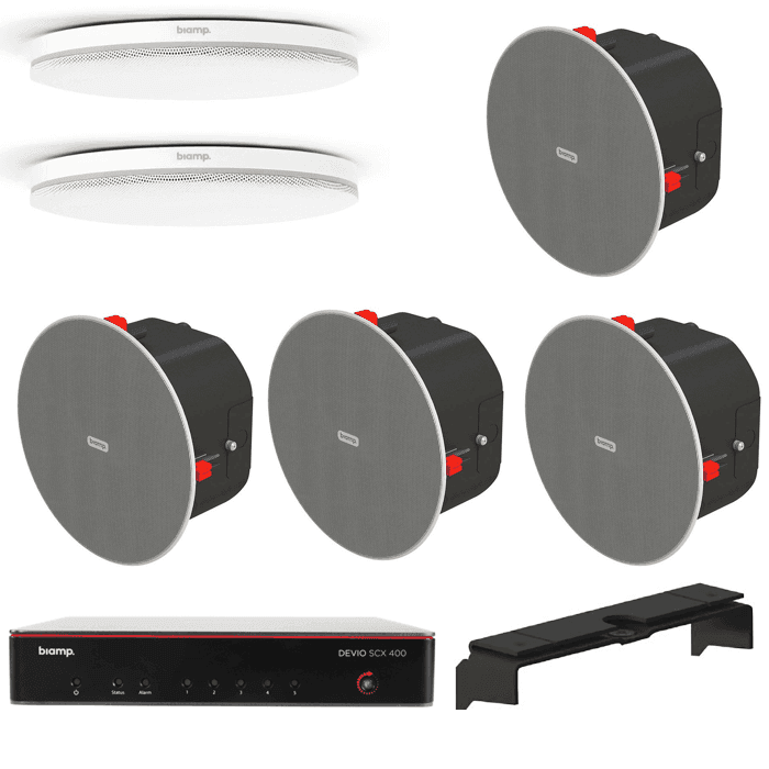 Biamp Devio Parle Tesira MRB-L-SCX400-C Meeting Room Bundle