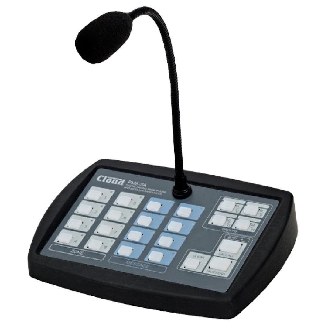 Cloud PM8-SA - Eight Zone Paging Microphone