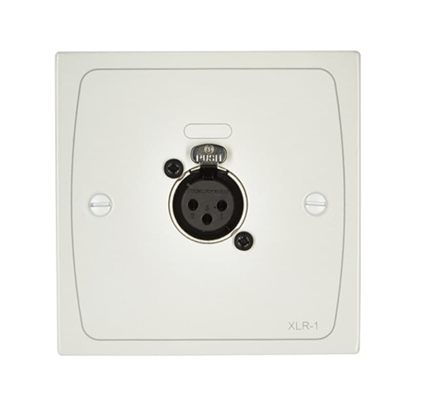 Cloud XLR-F1W - XLR wall plate with female 3 pin XLR latching connector