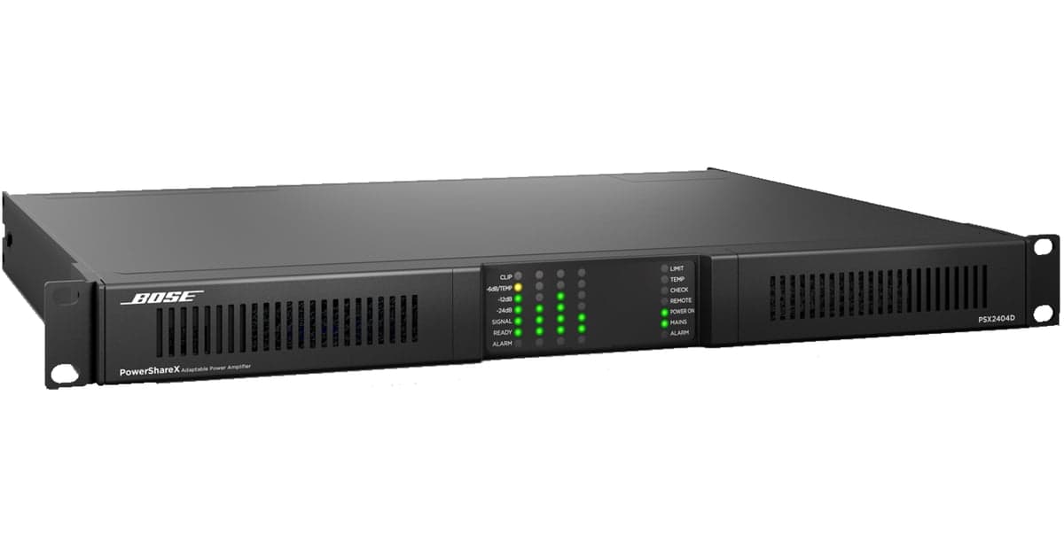Bose Professional PSX2404D - PowerShareX Power Amplifier with Built-in DSP and Dante