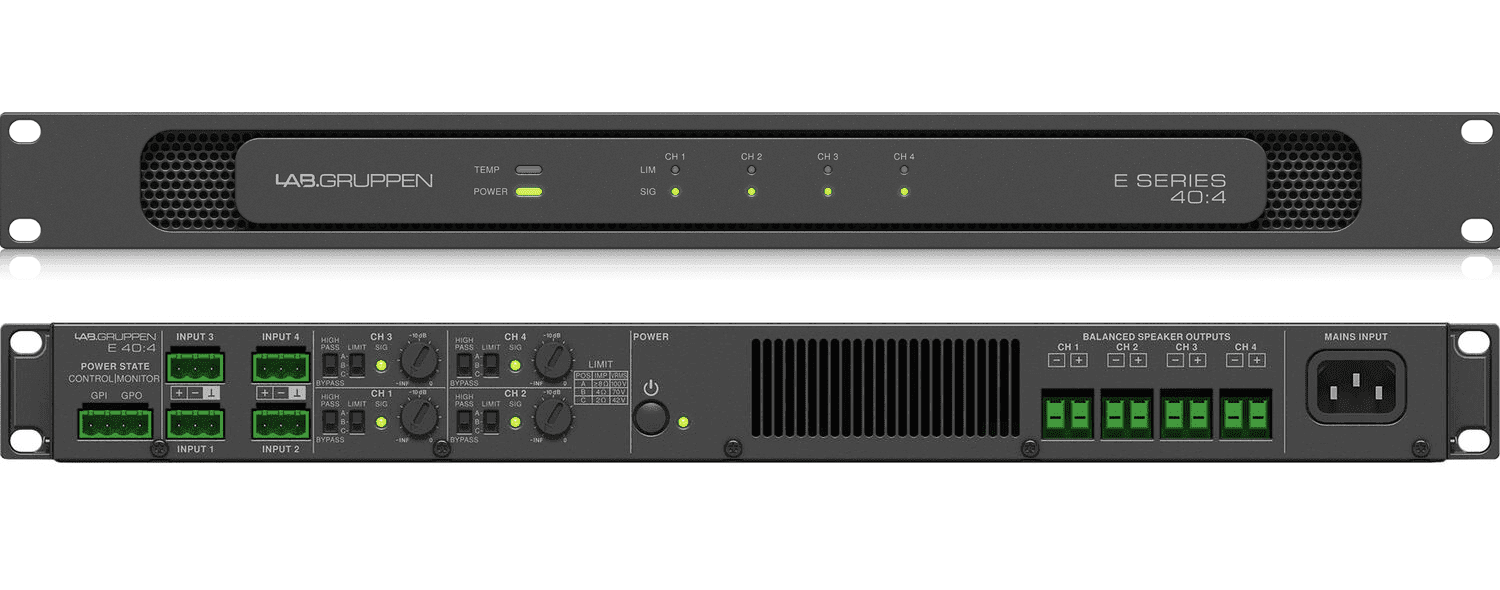 Lab.gruppen - E 40:4 4-Channel Installation Amplifier