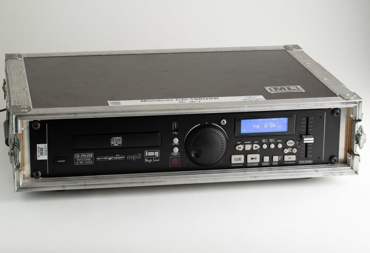 Monacor - CD-196USB Commercial CD and MP3 Player with USB