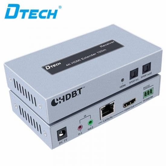 Dtech - DT-7051A HDMI Extender 100m 4K 30Hz IR RS232