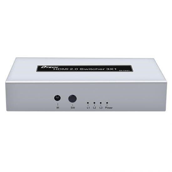 Dtech - DT-7431 HDMI 2.0 Switch 3x1 4K