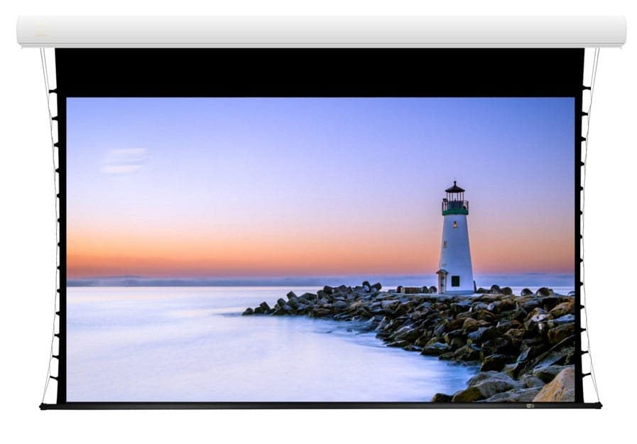 JK - E992HDTIC 92 Inch In-Ceiling Tab Tensioned Screen 16:9 Matt White