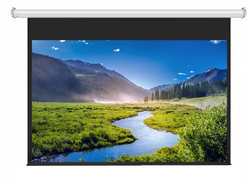 JK - M9106 106 Inch Manual Pull-Down Screen 16:9 Matt White