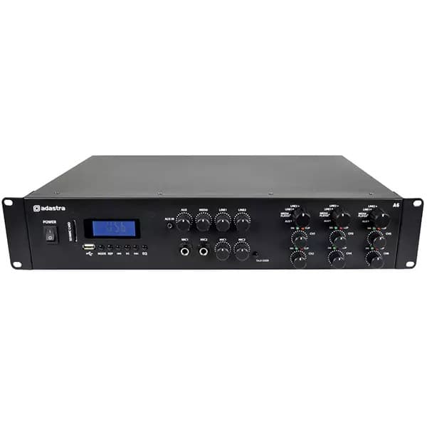 ADASTRA A6 2U MIXER AMPLIFIER 6X 200W
