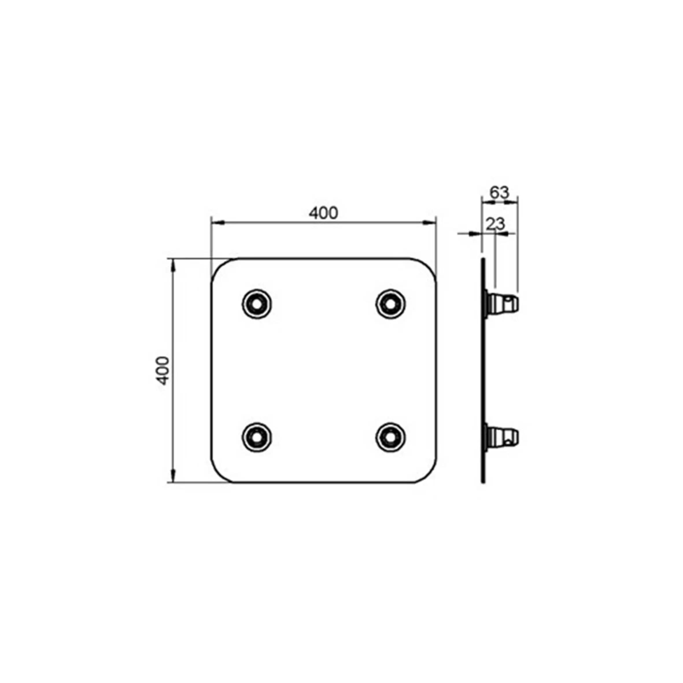 Alustage - QUAD 290 BASE PLATE 300MM