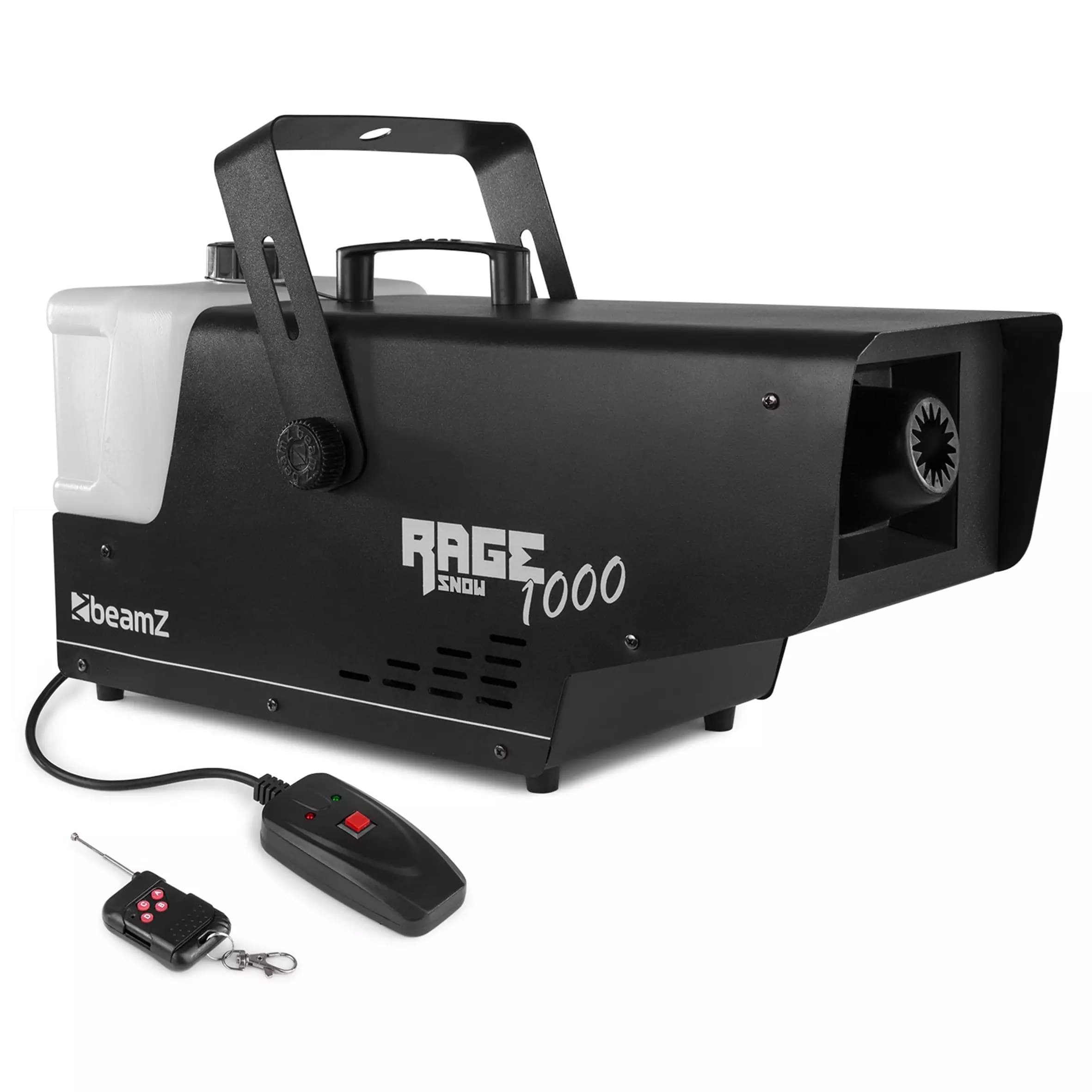 BeamZ RAGE1000 Snow Machine 1000W Wireless Remote