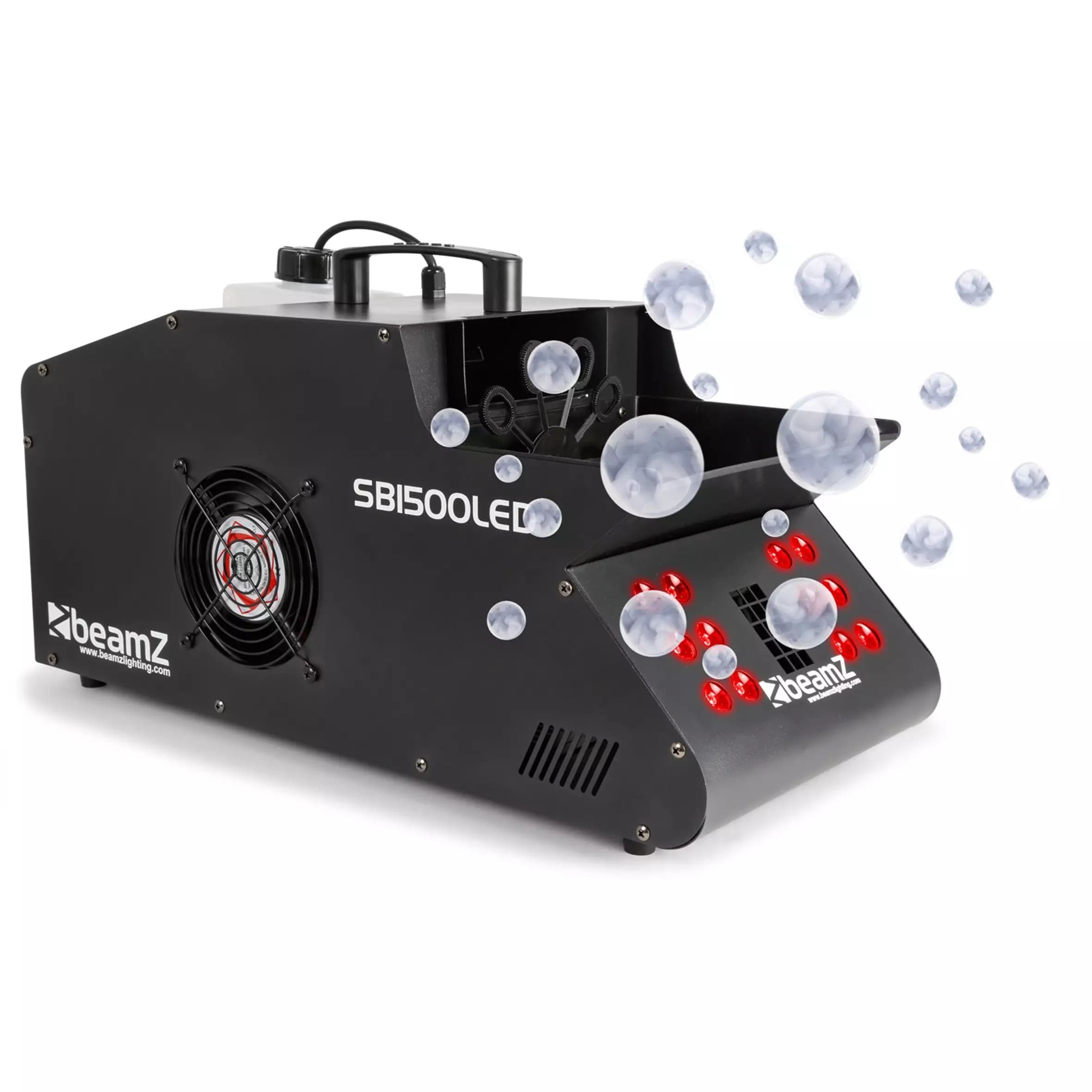 BeamZ - SB1500LED Fog Bubble Machine RGB 12x 3W