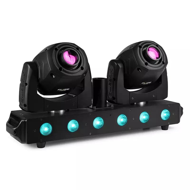 BeamZ FUZE TWIN LED MOVING HEAD SPOT BAR 1x 75W 6x 15W RGBW