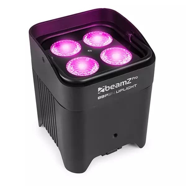 BeamZPro - BBP54 LED BATTERY UPLIGHT PAR IP54 4x 12W RGBAWUV