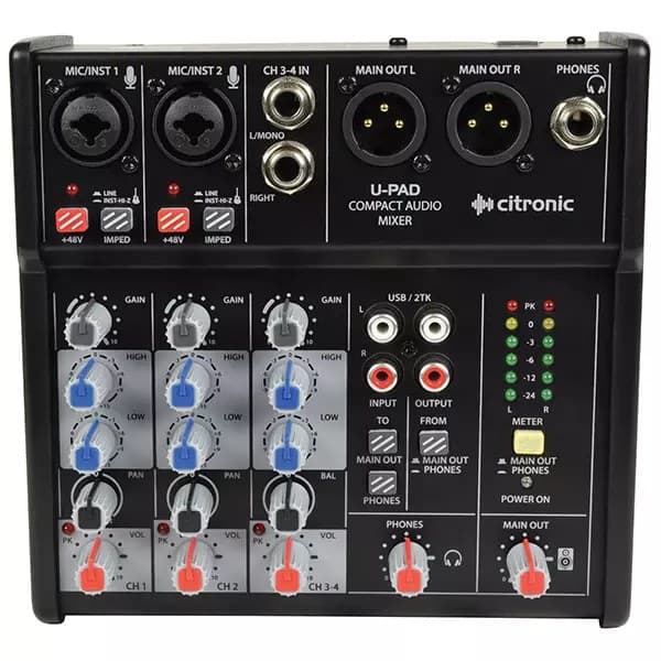 Citronic - QTX-U-PAD MUSIC MIXER USB