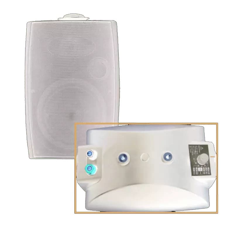 Filo - CAVSM6W 6″ MOULDED SPEAKER & DOME TWEETER W/BRACKET 40W WHITE