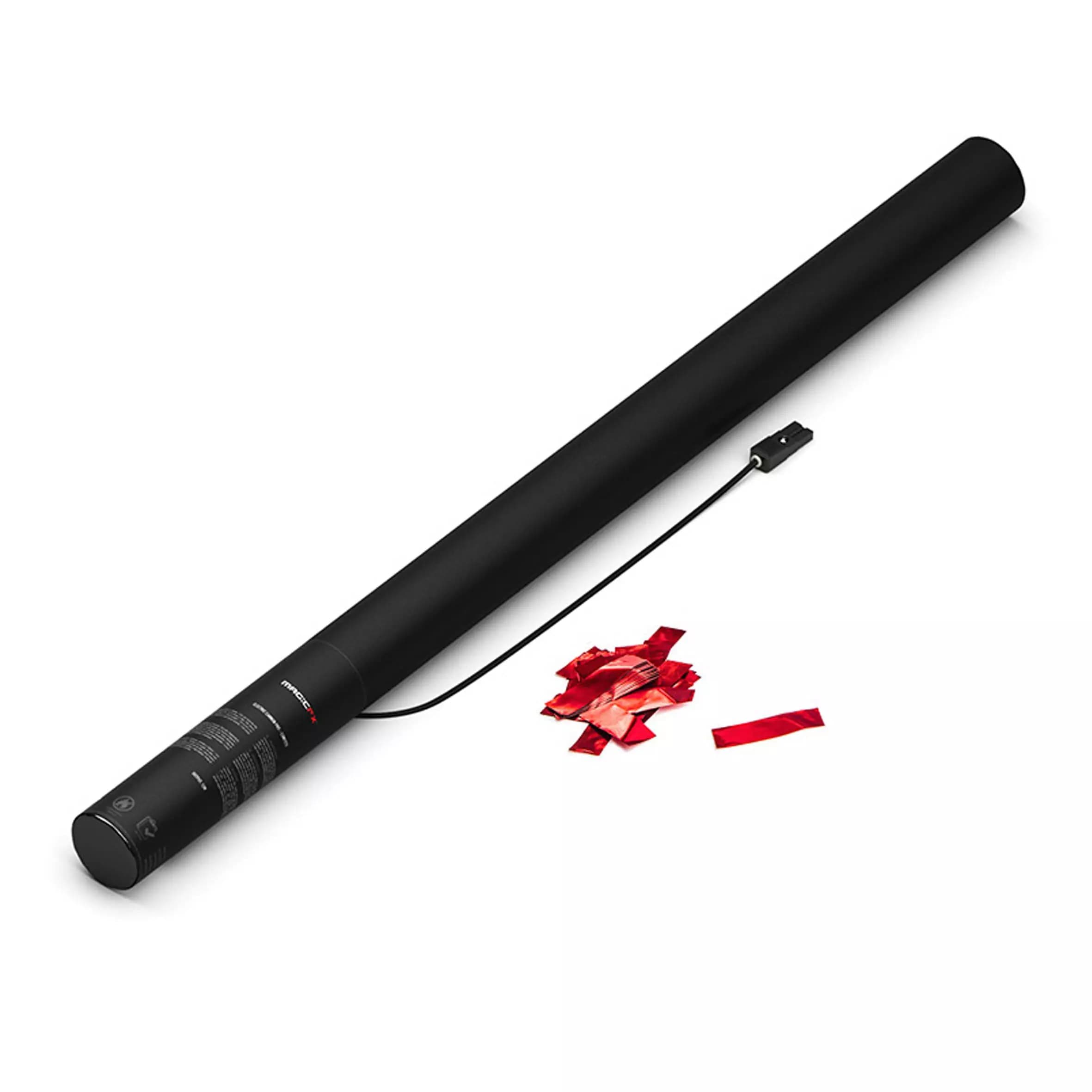 FiloFX - ELECTRIC CONFETTI CANNON 80CM RED METALLIC