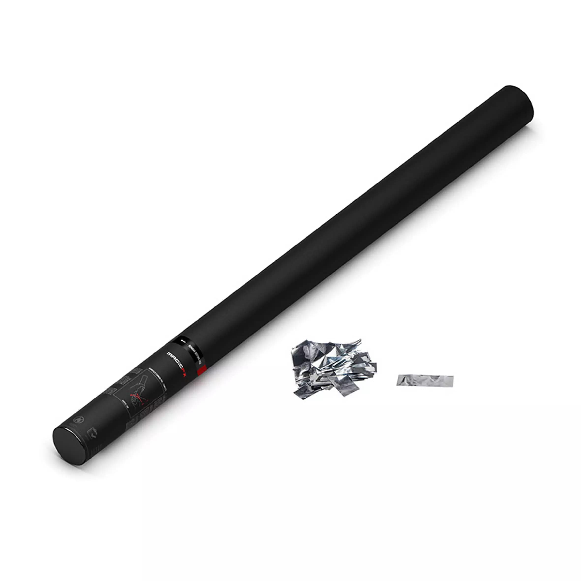 FiloFX - HANDHELD CONFETTI CANNON 80CM SILVER