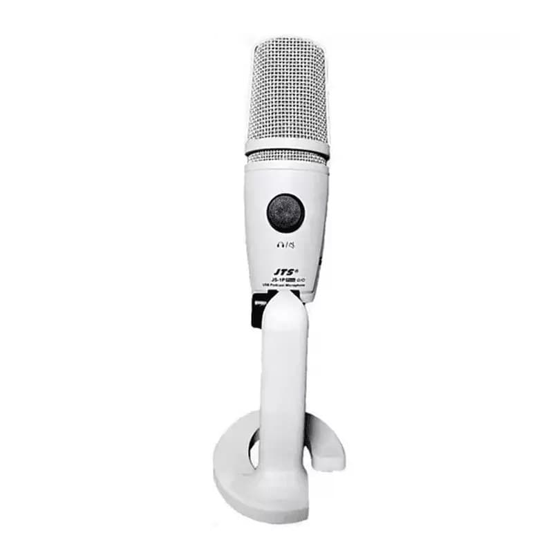 JTS - JS-1PPLUS USB DUAL CAPSULE CONDENSER STUDIO MICROPHONE WITH SWITCH WHITE