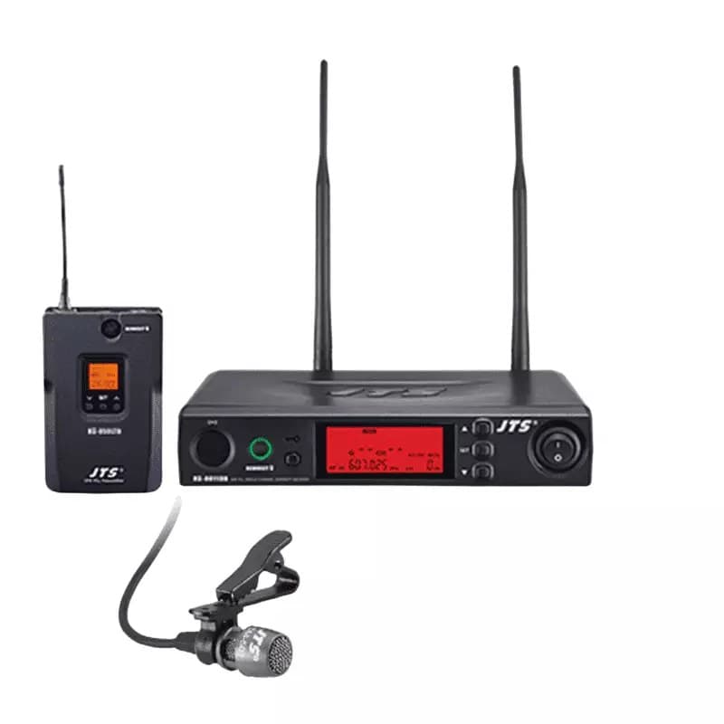 JTS - RU-8011DB/RU-850LTB+CM-501 LAPEL MICROPHONE DIVERSITY UHF 614-650MHz
