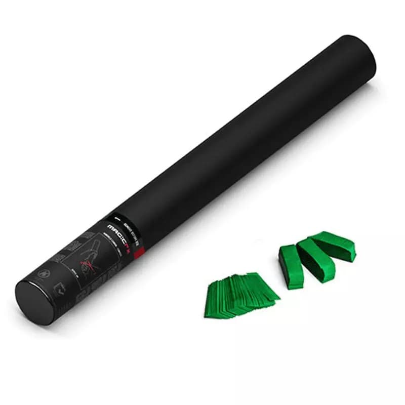 MagicFX - HANDHELD CONFETTI CANNON 80CM DARK GREEN