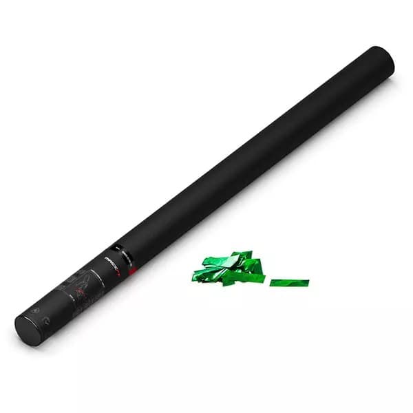 MagicFX - HANDHELD CONFETTI CANNON 80CM GREEN METALLIC