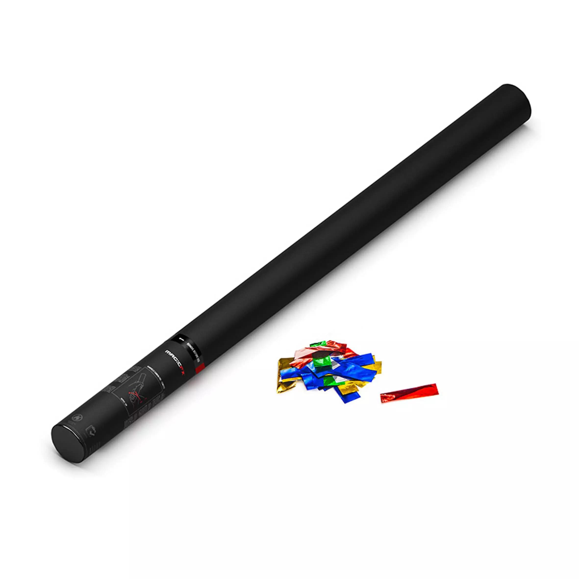 MagicFX - HANDHELD CONFETTI CANNON 80CM MULTICOLOR METALLIC