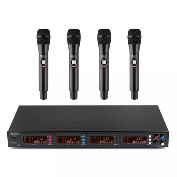 Power Dynamics - PDM PD504H QUAD HANDHELD MICROPHONE UHF 826.300/831.200MHz/863.000/865.000MHz