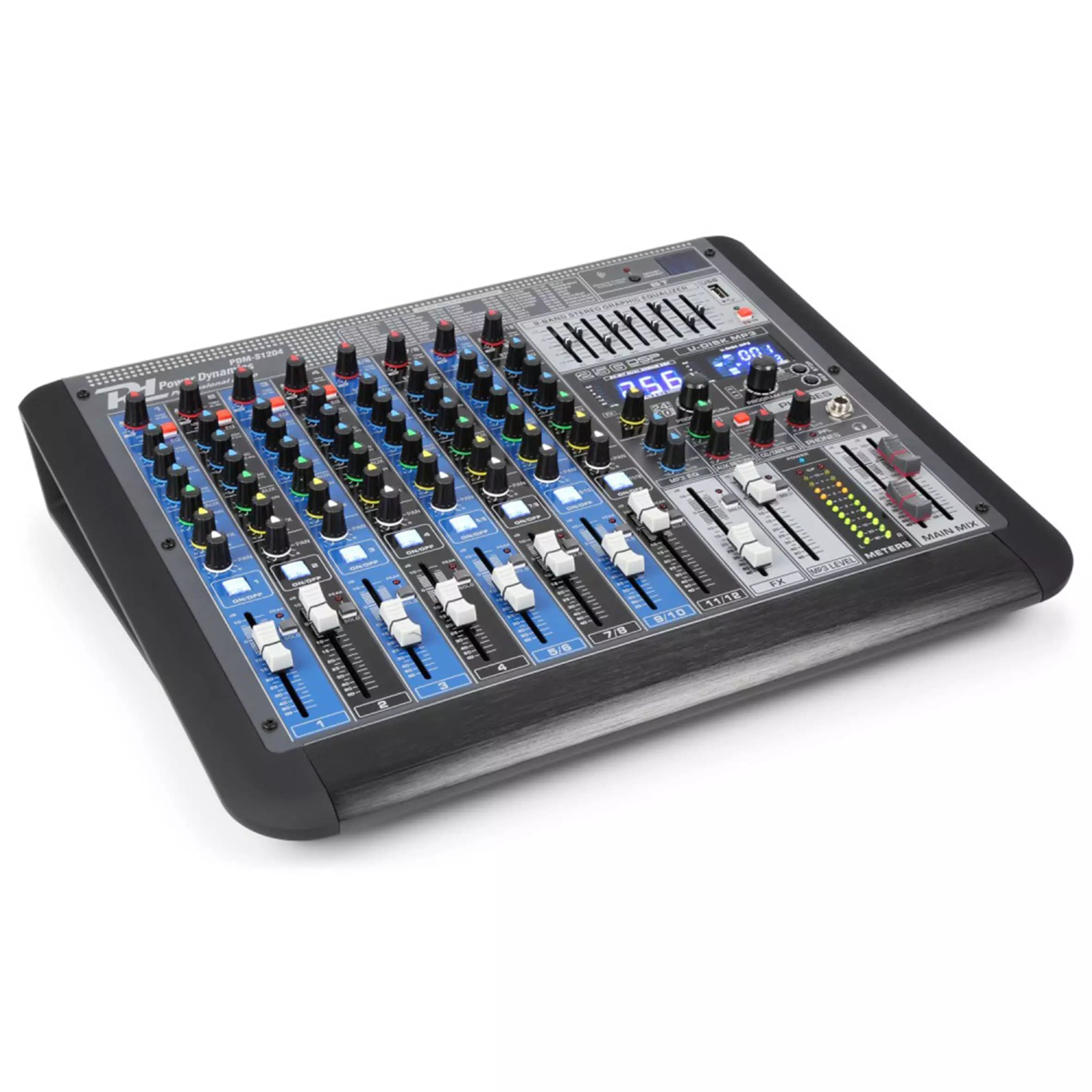 Power Dynamics - PDM PDM-S1204 MUSIC MIXER BT/MP3/USB/DSP 12CH