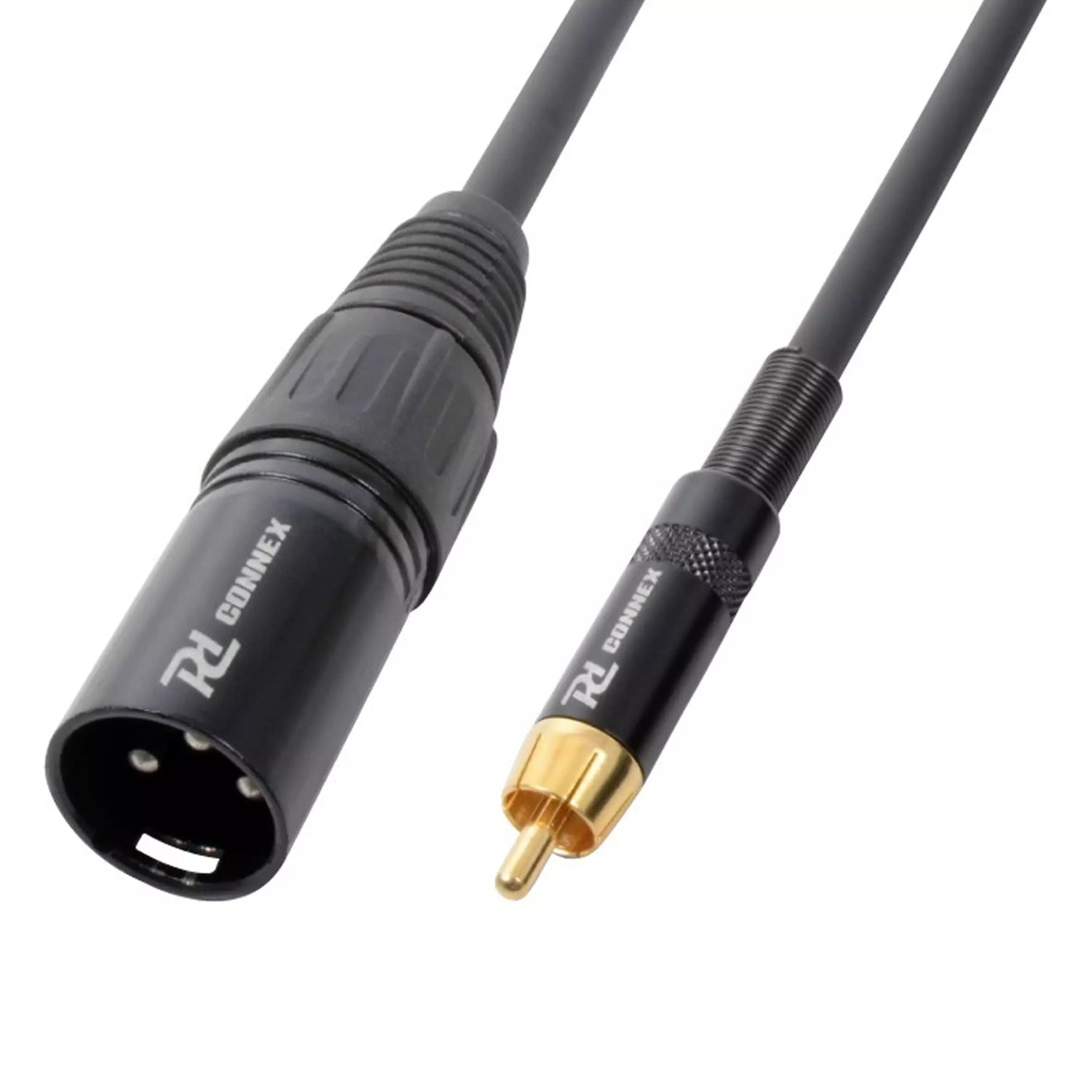 Power Dynamics Connex - PDC CX52-3 SIGNAL LEAD XLR MALE – RCA MALE 3M
