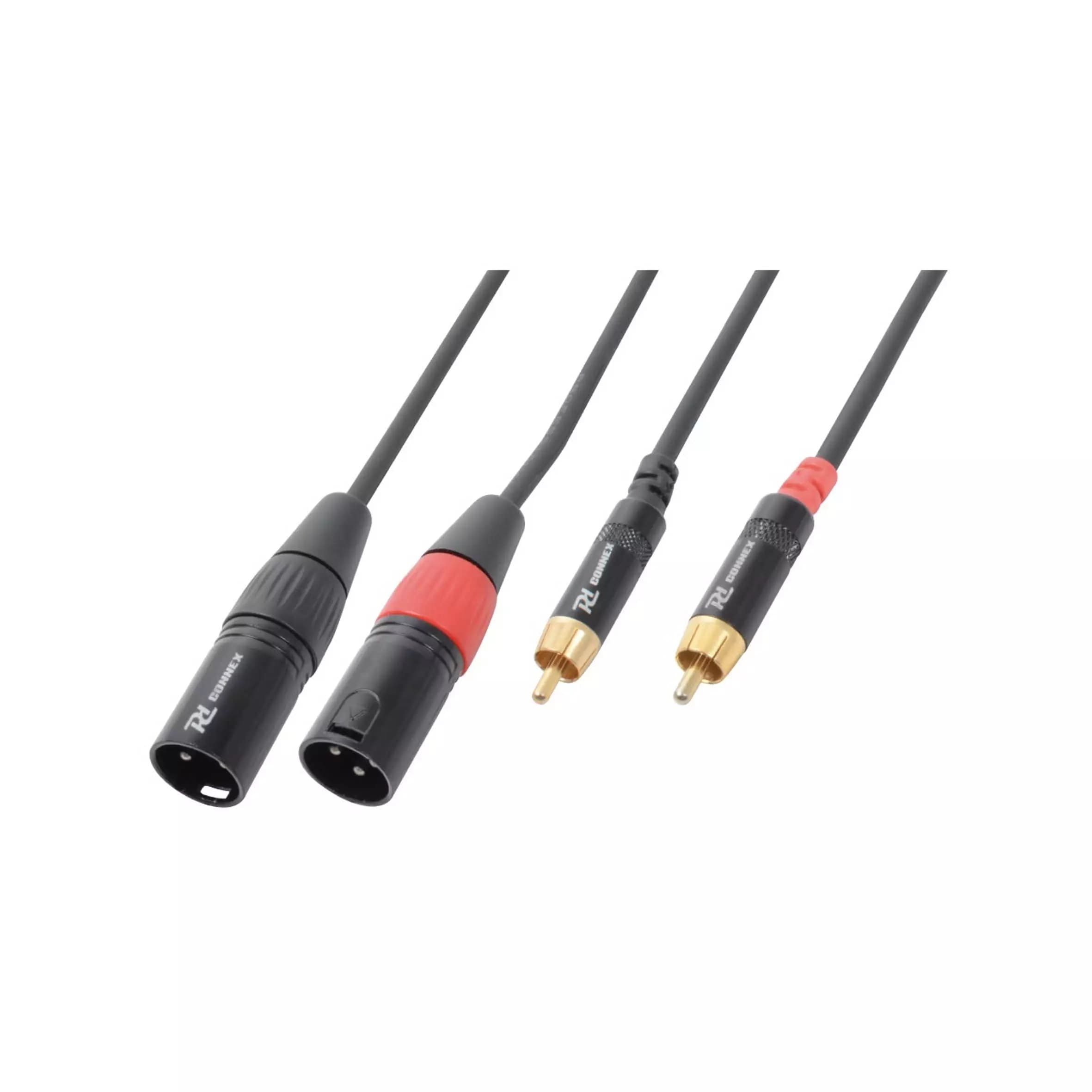 Power Dynamics Connex - PDC CX66-1 SIGNAL LEAD 2X XLR MALE – 2X RCA MALE 1.5M