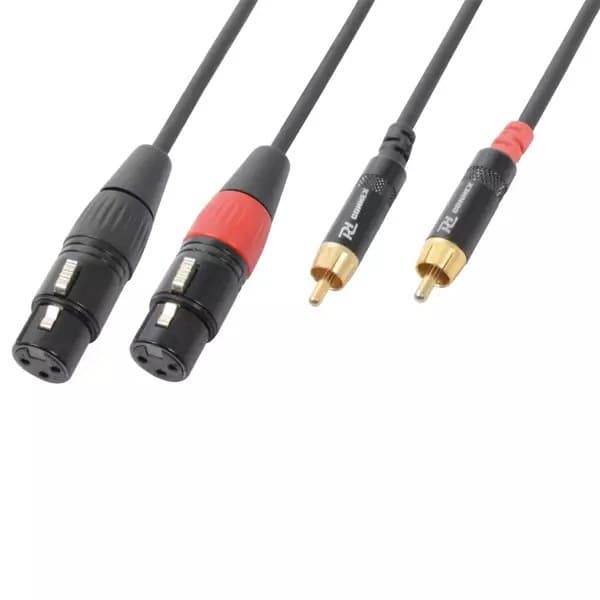 Power Dynamics Connex - PDC CX68-1 SIGNAL LEAD 2X XLR FEMALE – 2X RCA MALE 1.5M