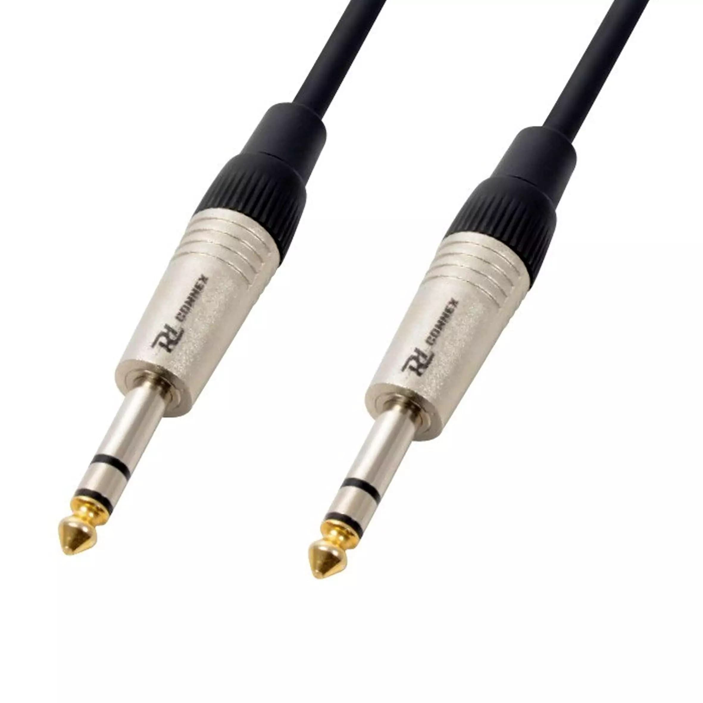 Power Dynamics Connex - PDC CX80-12 SIGNAL LEAD 6.3MM STEREO MALE – 6.3MM STEREO MALE 12M