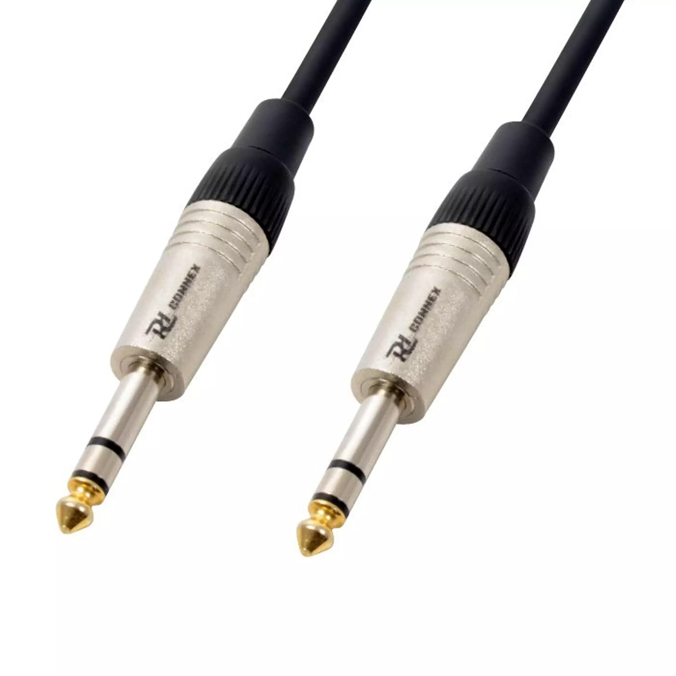 Power Dynamics Connex - PDC CX80-3 SIGNAL LEAD 6.3MM STEREO MALE – 6.3MM STEREO MALE 3M