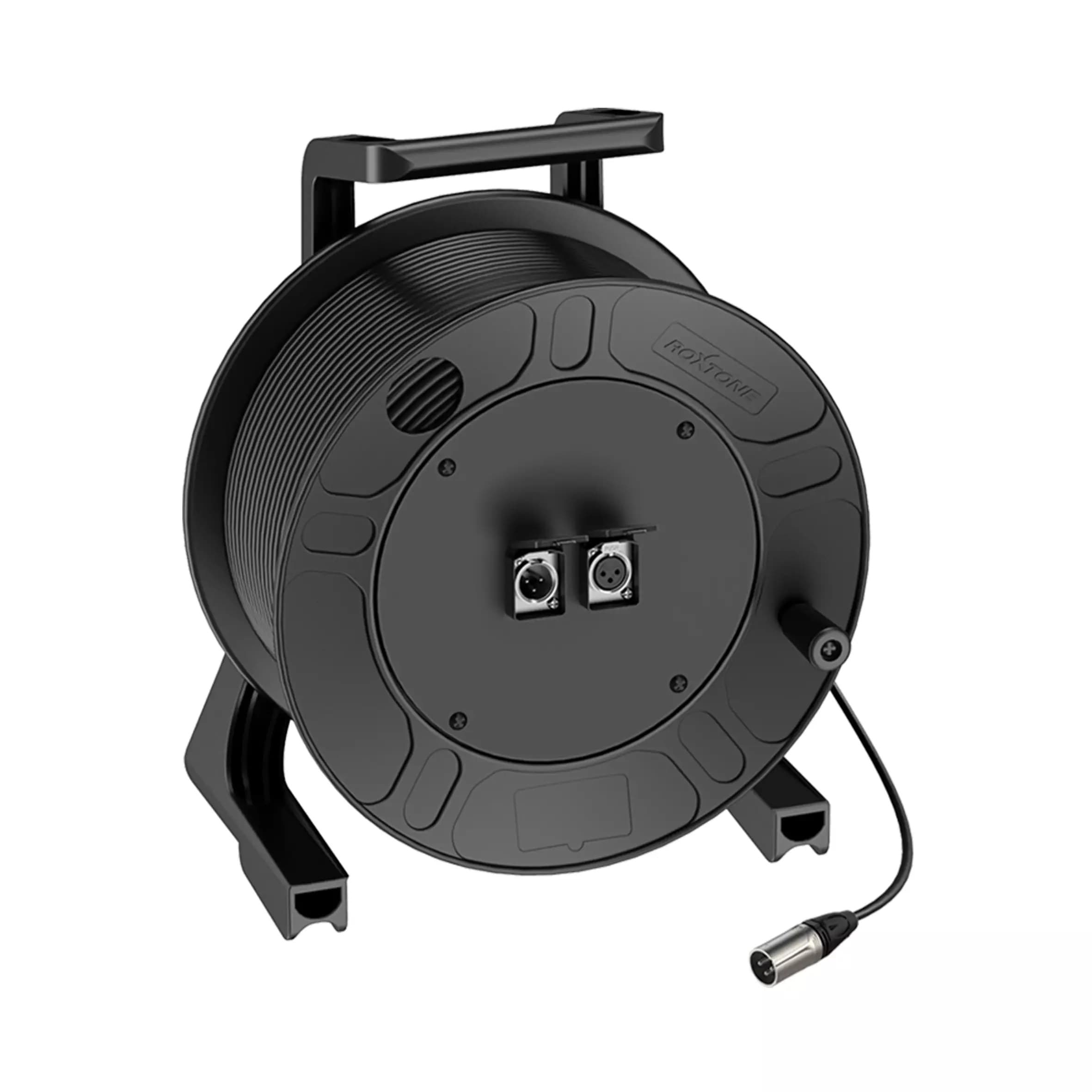 Roxtone - CABLE REEL DMX XLR FEMALE – XLR MALE 50M LOOP OUT