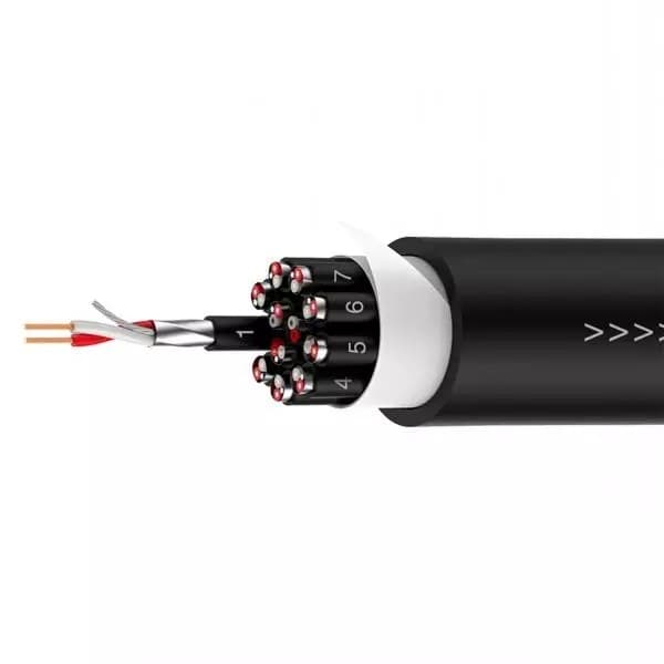 Roxtone - MULTICORE CABLE 12CORE BLACK 50M