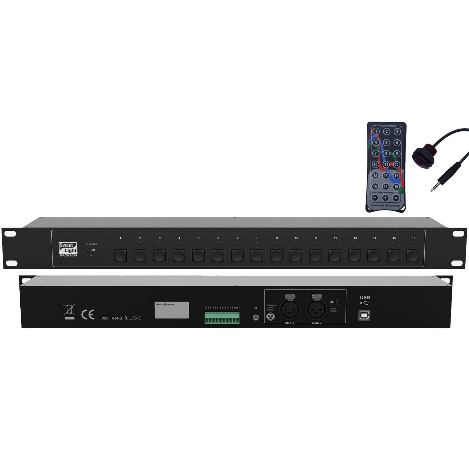 Sweetlight - RACK1024 USB TO DMX INTERFACE 1024 CHANNEL