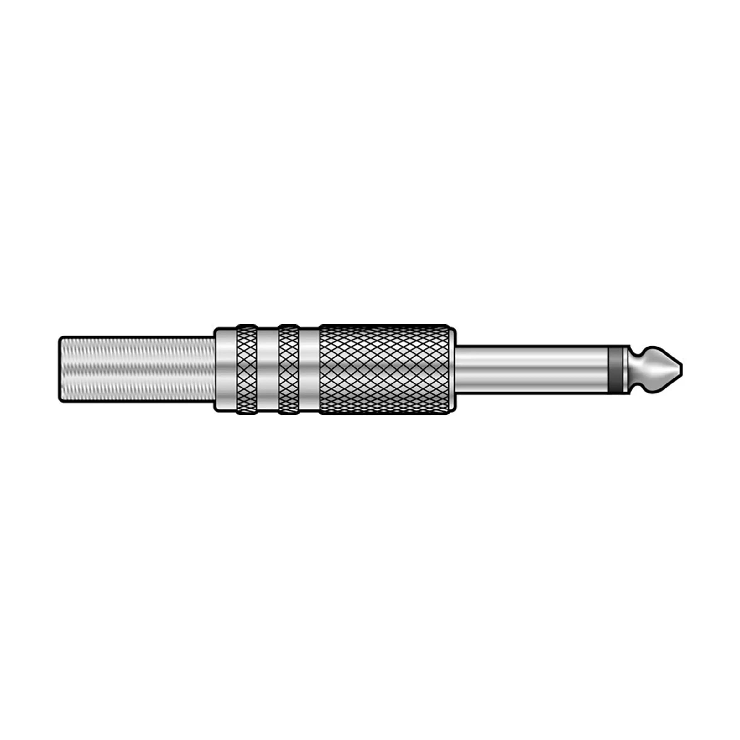 TVA - CONNECTOR 6.3mm MONO MALE METAL