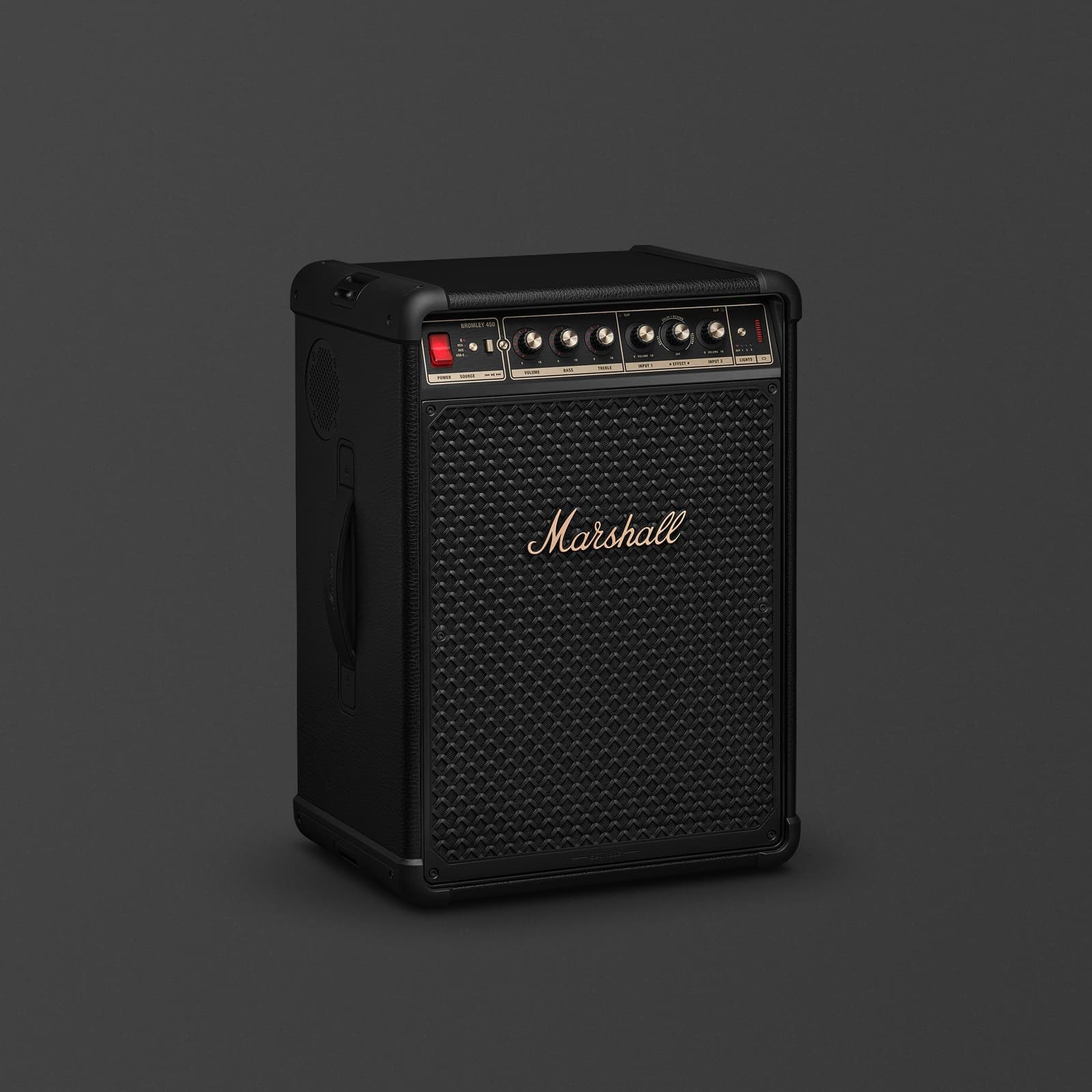 Marshall Bromley 450 Portable Bluetooth Party Speaker - Black & Brass