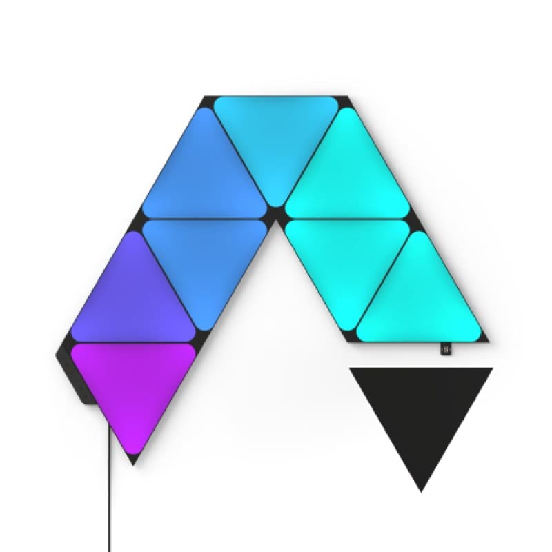 Nanoleaf Shapes Triangles Smarter Kit, Black, 9 Panels