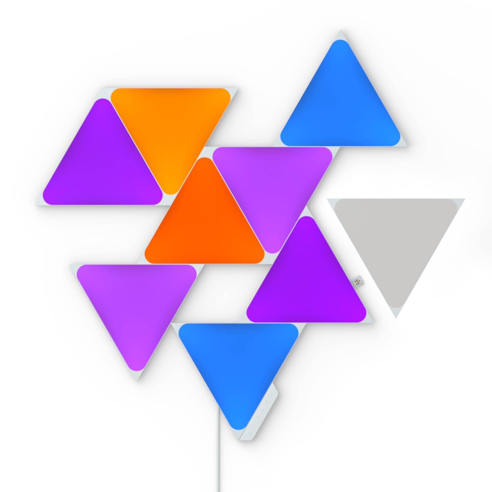 Nanoleaf Shapes Triangles Smarter Kit, White, 9 Panels