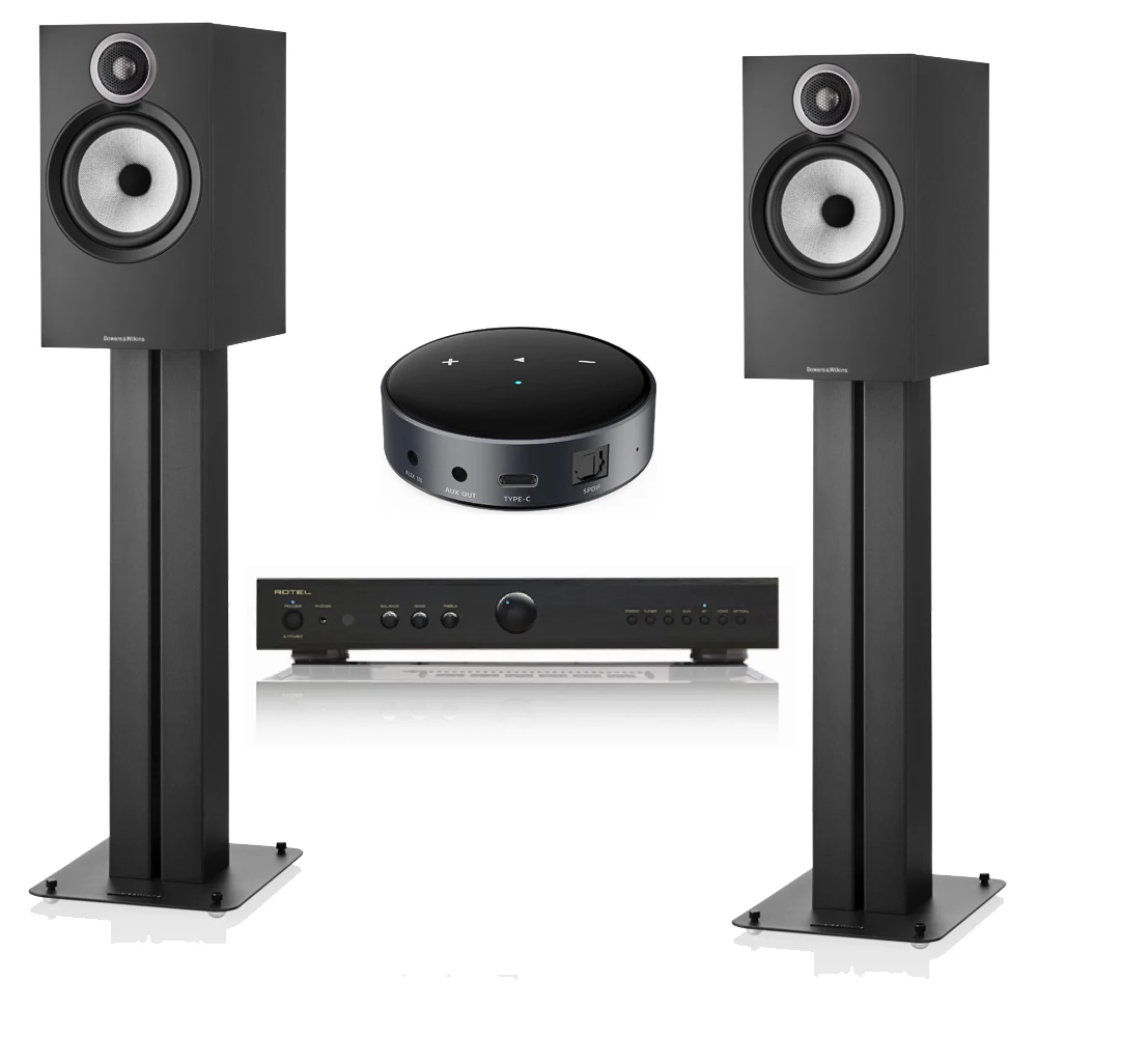 Bowers & Wilkins 606 S3 Stereo Package incl Rotel A11 MkII Amplifier and Klipsch Wiim Mini Streamer