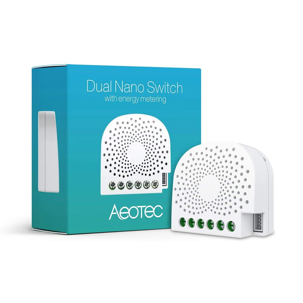 Aeotec ZW 132 - Dual Nano Switch with Power Monitoring